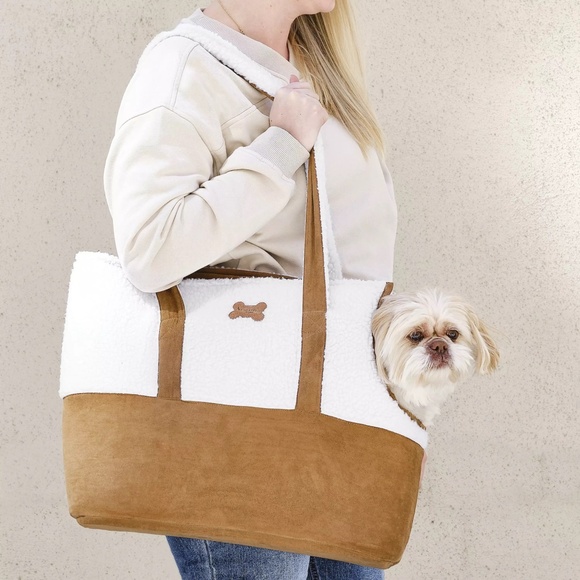 Koolaburra by UGG Faux Suede and Sherpa Pet Carrier - Picture 5 of 9